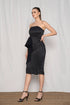 Black Lurex Bow Dress